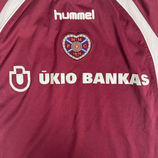 Hearts Heart Of Midlothian 2007/2008 Home Football Shirt Medium - Football Shirt Kingdom