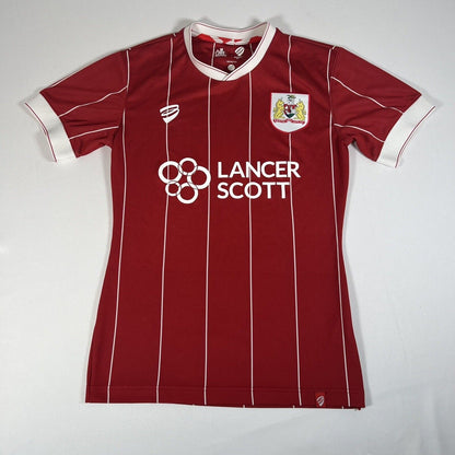 Bristol City 2017/2018 Home Football Shirt Womens 10 — full front view