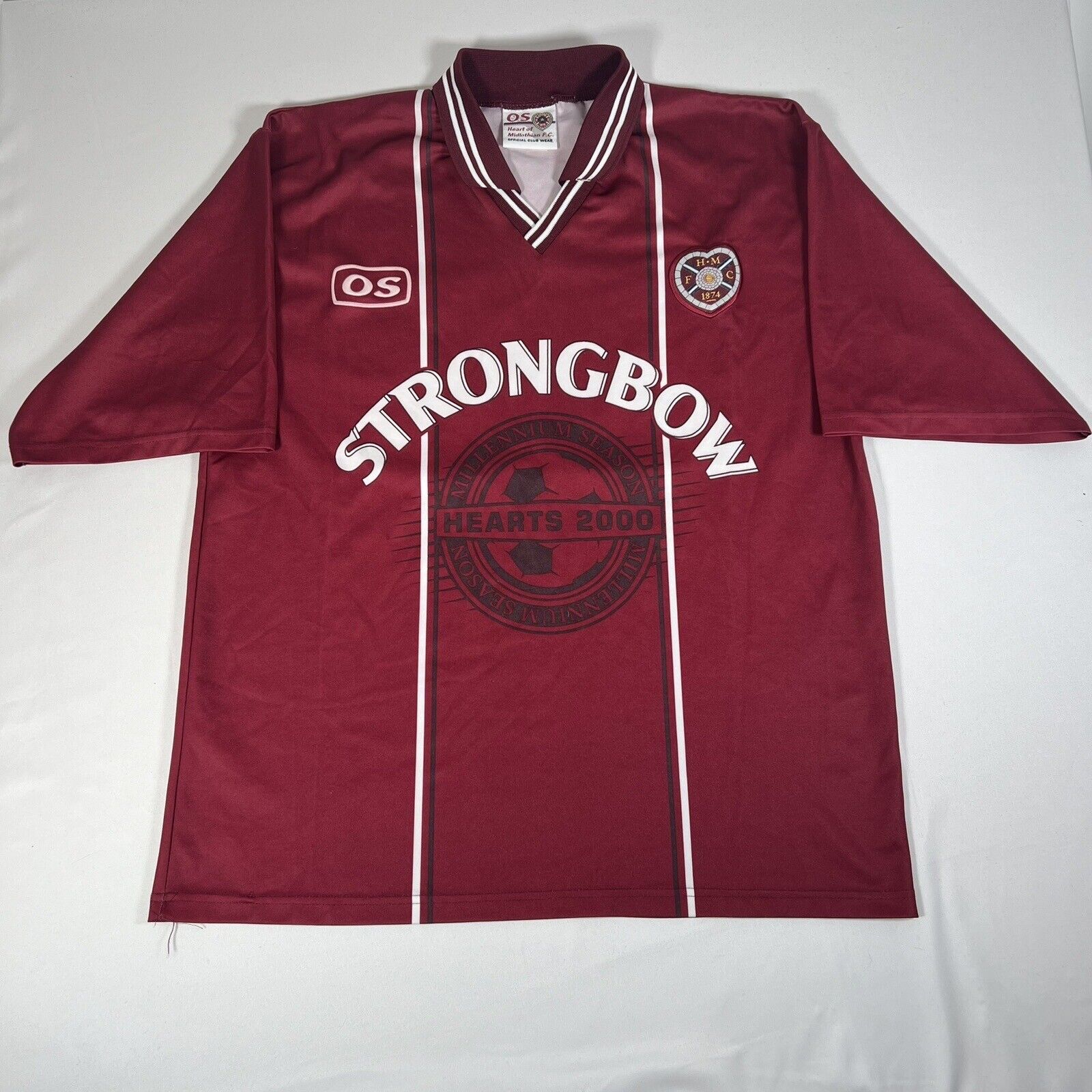 juanjo 20 hearts heart of midlothian 1999 2000 home football shirt large4