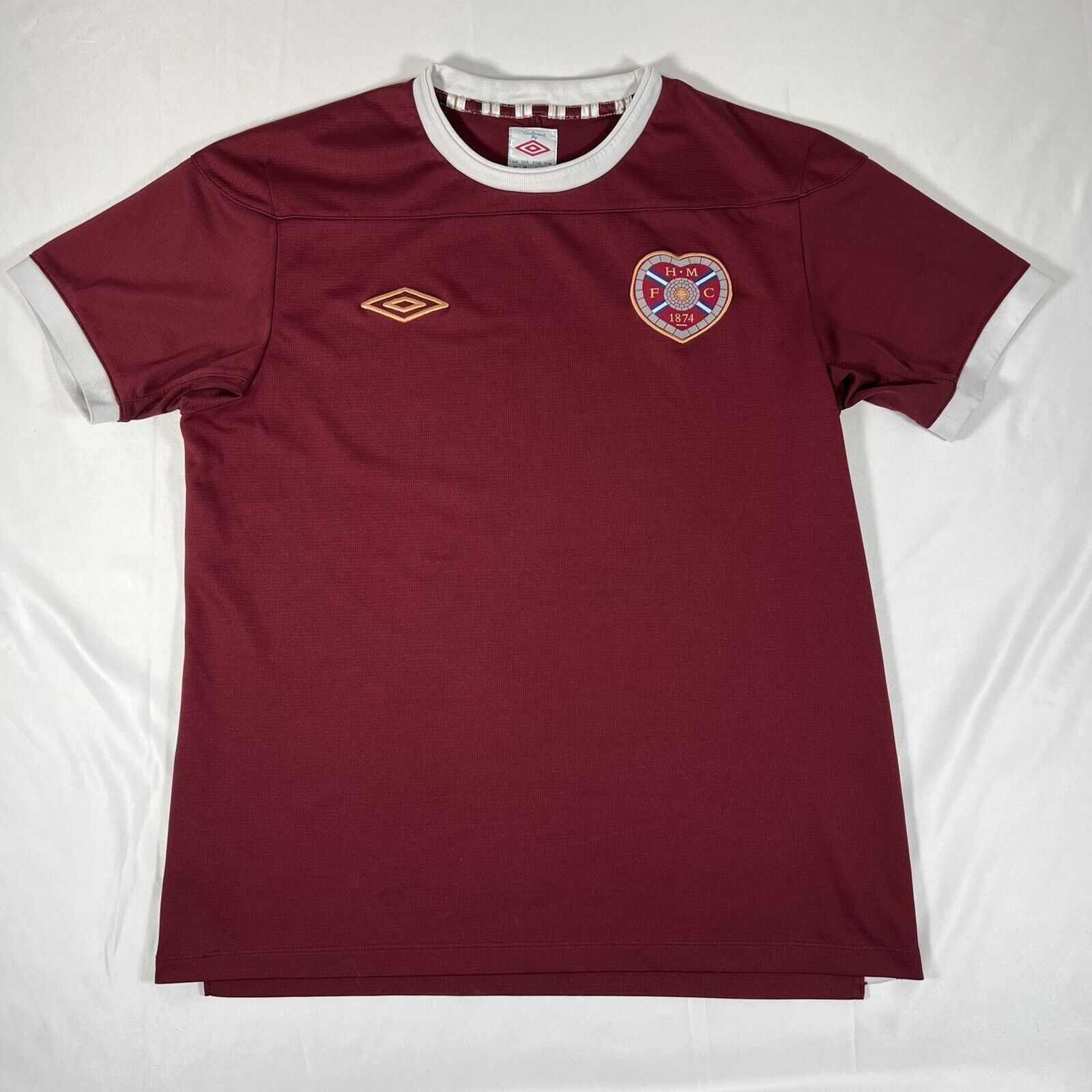 Heart of Midlothian Hearts 2022/2023 Home Football Shirt Medium - Football Shirt Kingdom