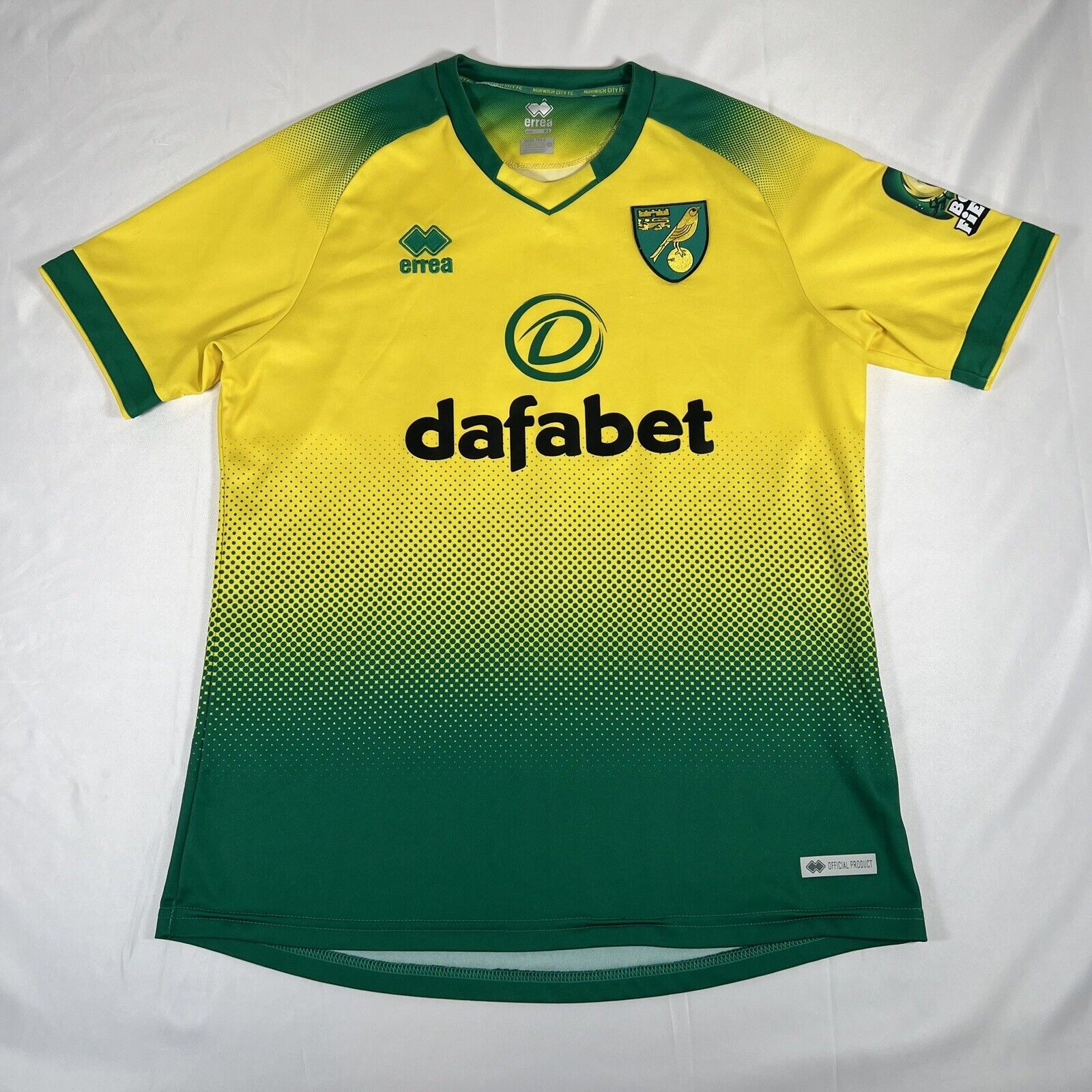 norwich city 2019 2020 home football shirt men s xl2