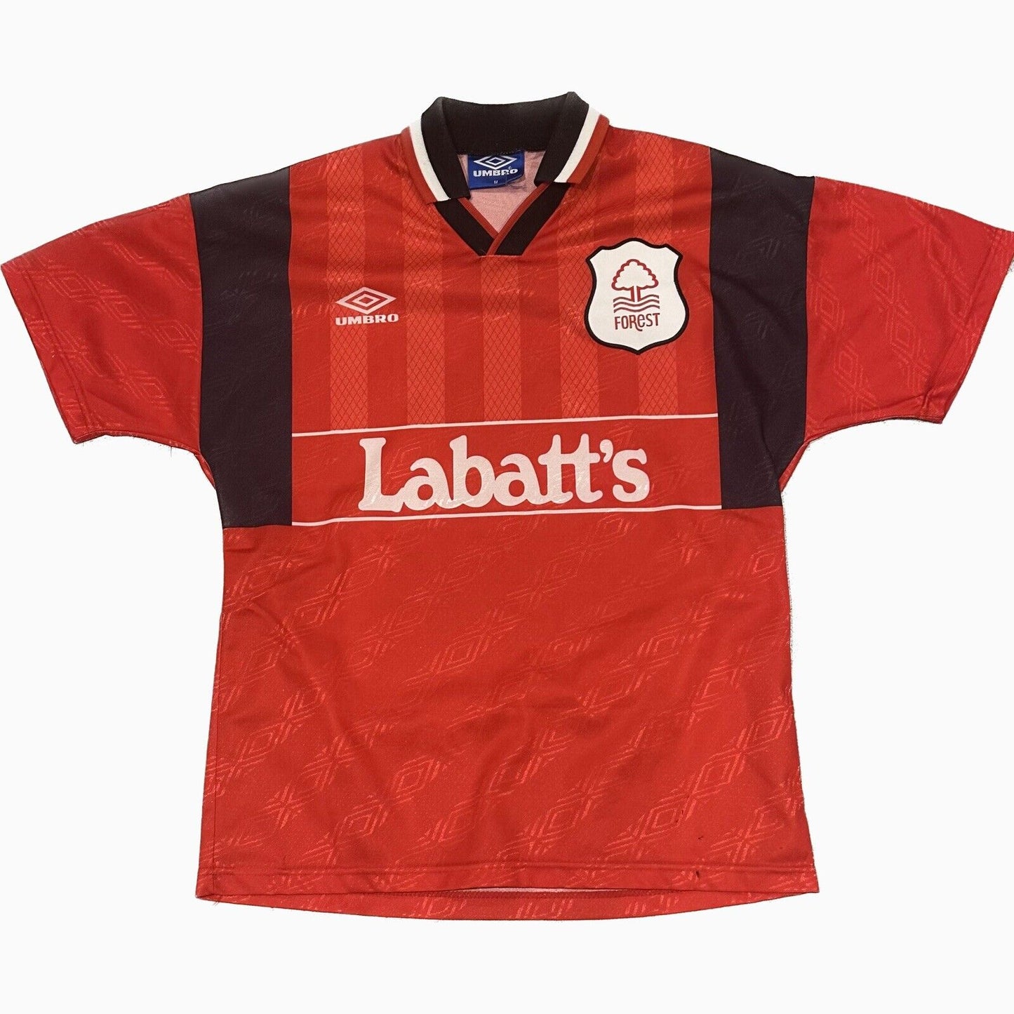 nottingham forest 1995 1996 1997 home football shirt medium 12
