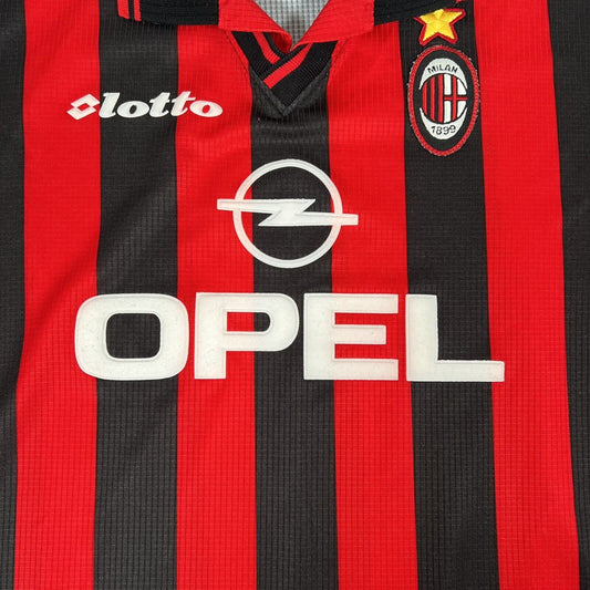 AC Milan 1997/1998 Home Football Shirt  Men’s XL - Football Shirt Kingdom
