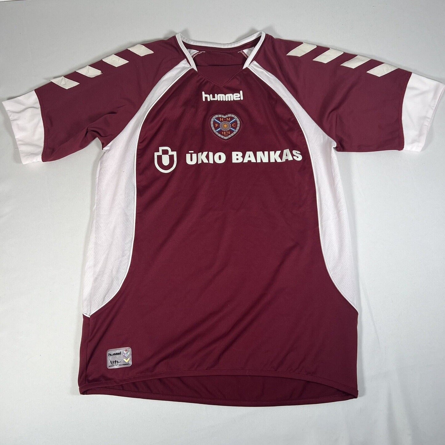 hearts heart of midlothian 2007 2008 home football shirt medium2