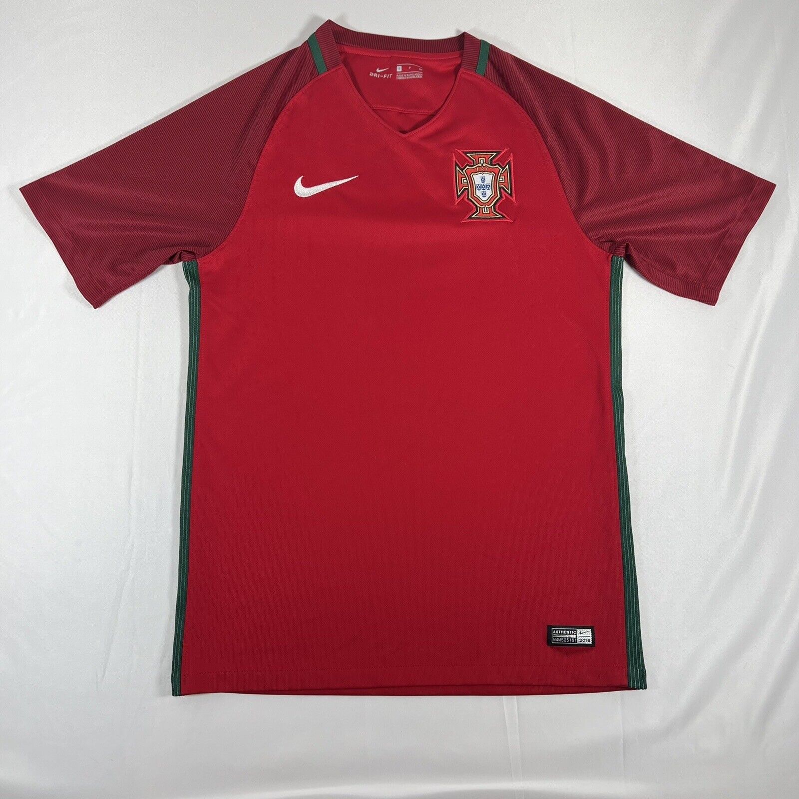portugal 2016 2017 2018 home football shirt men s small2
