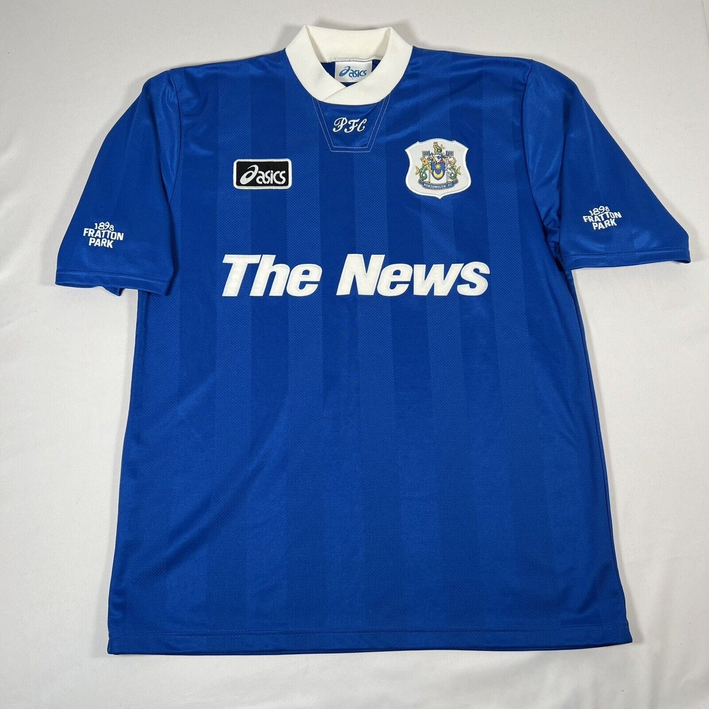 Portsmouth 1995/1996/1997 Football Home Football Shirt Large