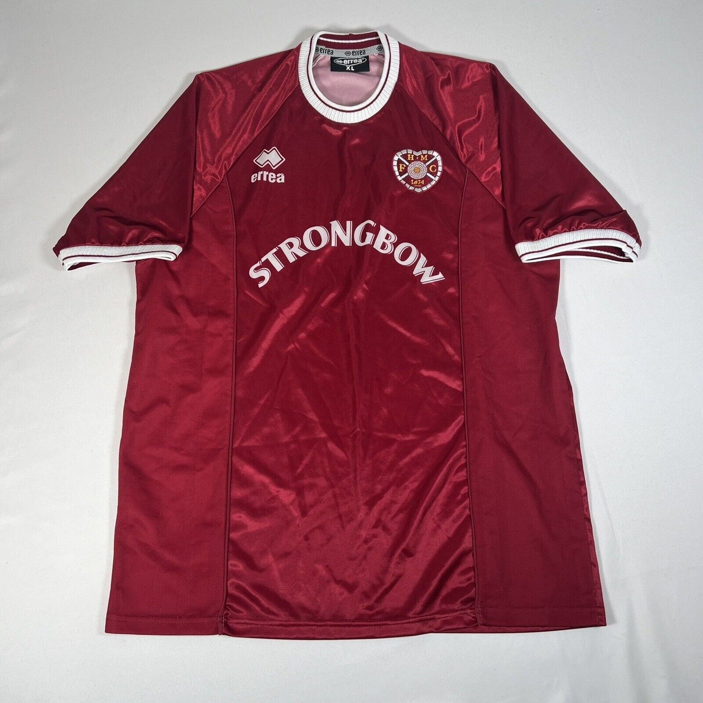 heart of midlothian hearts 2000 2001 home football shirt xl 12