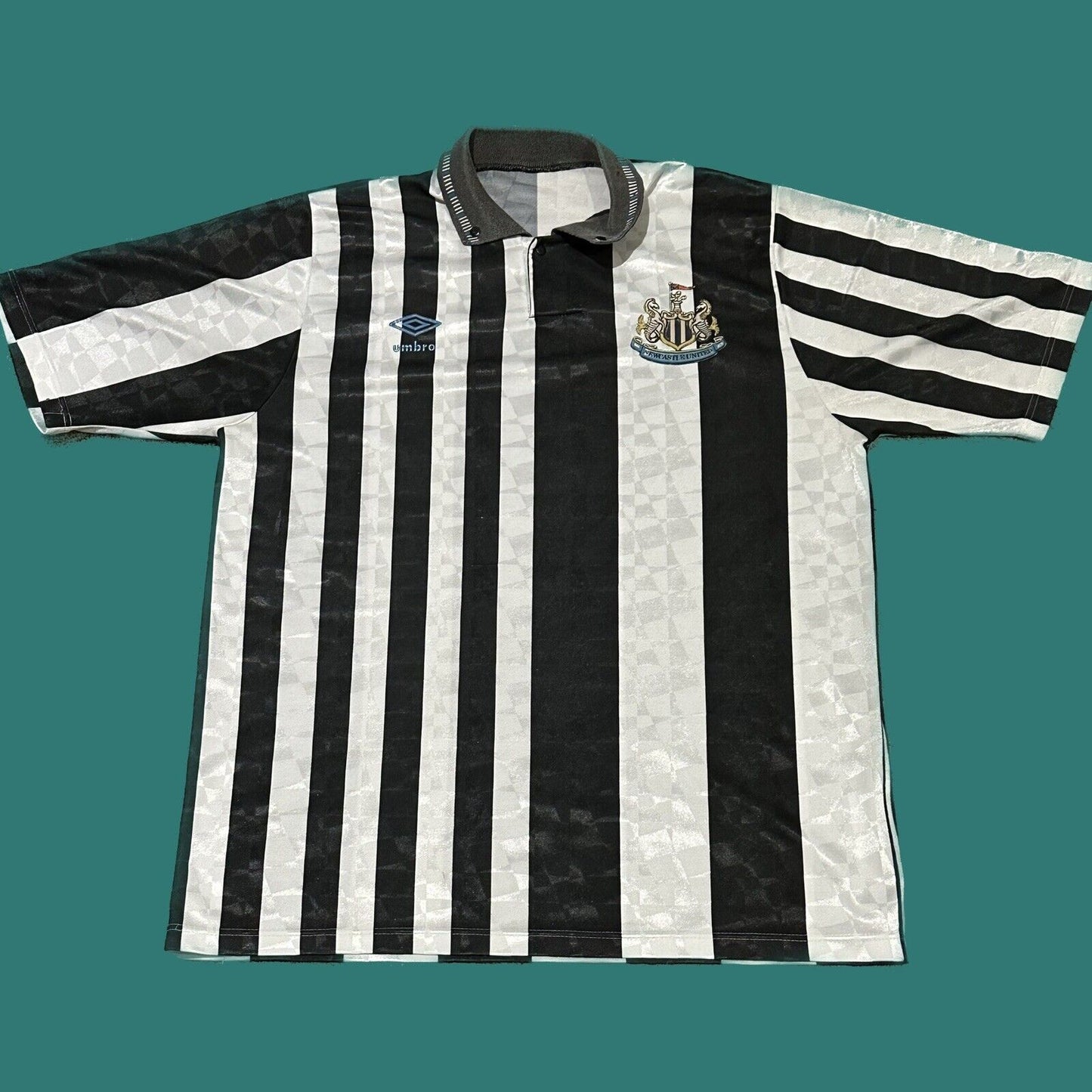 Newcastle United 1990/1991/1992/1993 Home Football Shirt Large