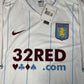 BARRY 6 Aston Villa 2007/2008 Away Football Shirt BNWT XXL - Football Shirt Kingdom