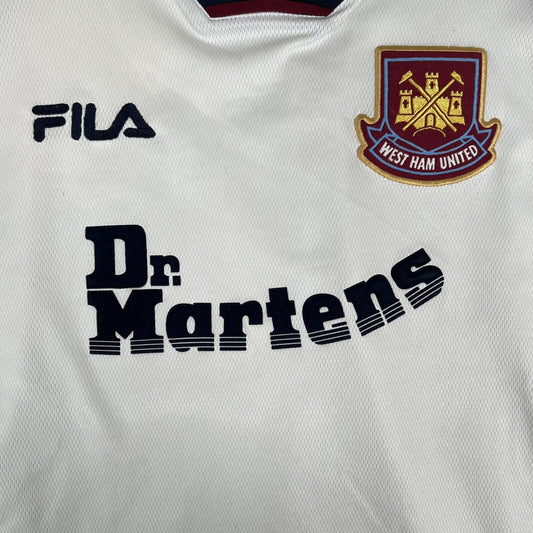 West Ham United 1999/2000/2001 Away Football Shirt Men’s  XXL - Football Shirt Kingdom