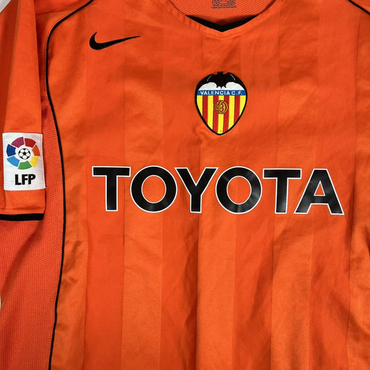 Valencia 2004/2005 Away Football Shirt  Men’s Large - Football Shirt Kingdom