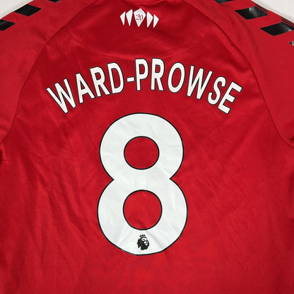 WARD-PROWSE 8 Southampton 2021/2022 Home Football Shirt Large — back close-up