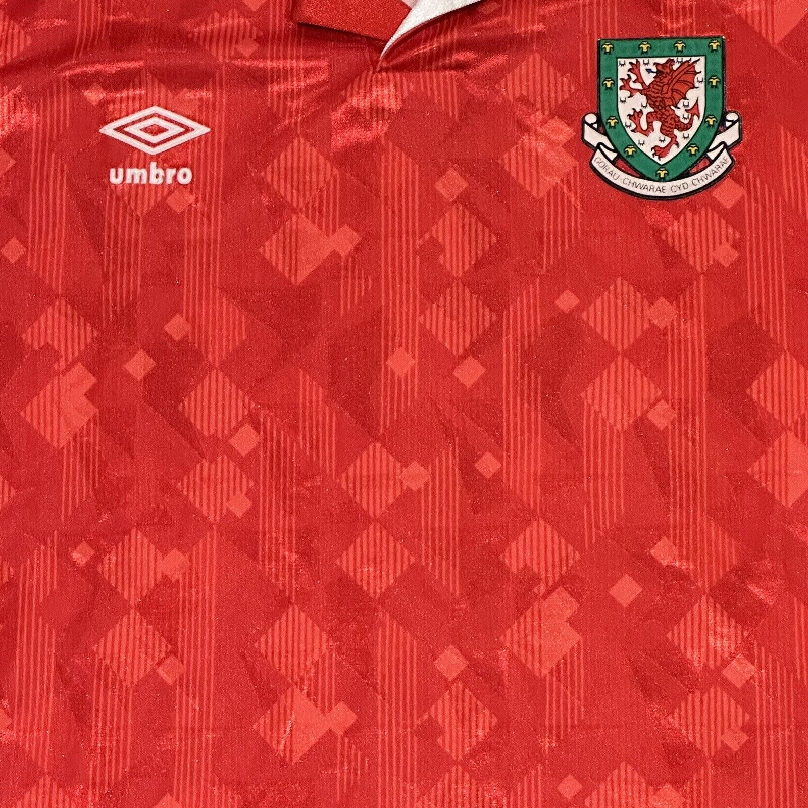 Wales 1990/1991/1992 Home Football Shirt   XL - Football Shirt Kingdom