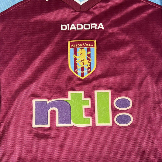 Aston Villa 2000/2001 Home Football Shirt  Men’s Large - Football Shirt Kingdom