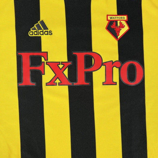 Watford 2018/2019 Home Football Shirt  Men’s Medium - Football Shirt Kingdom