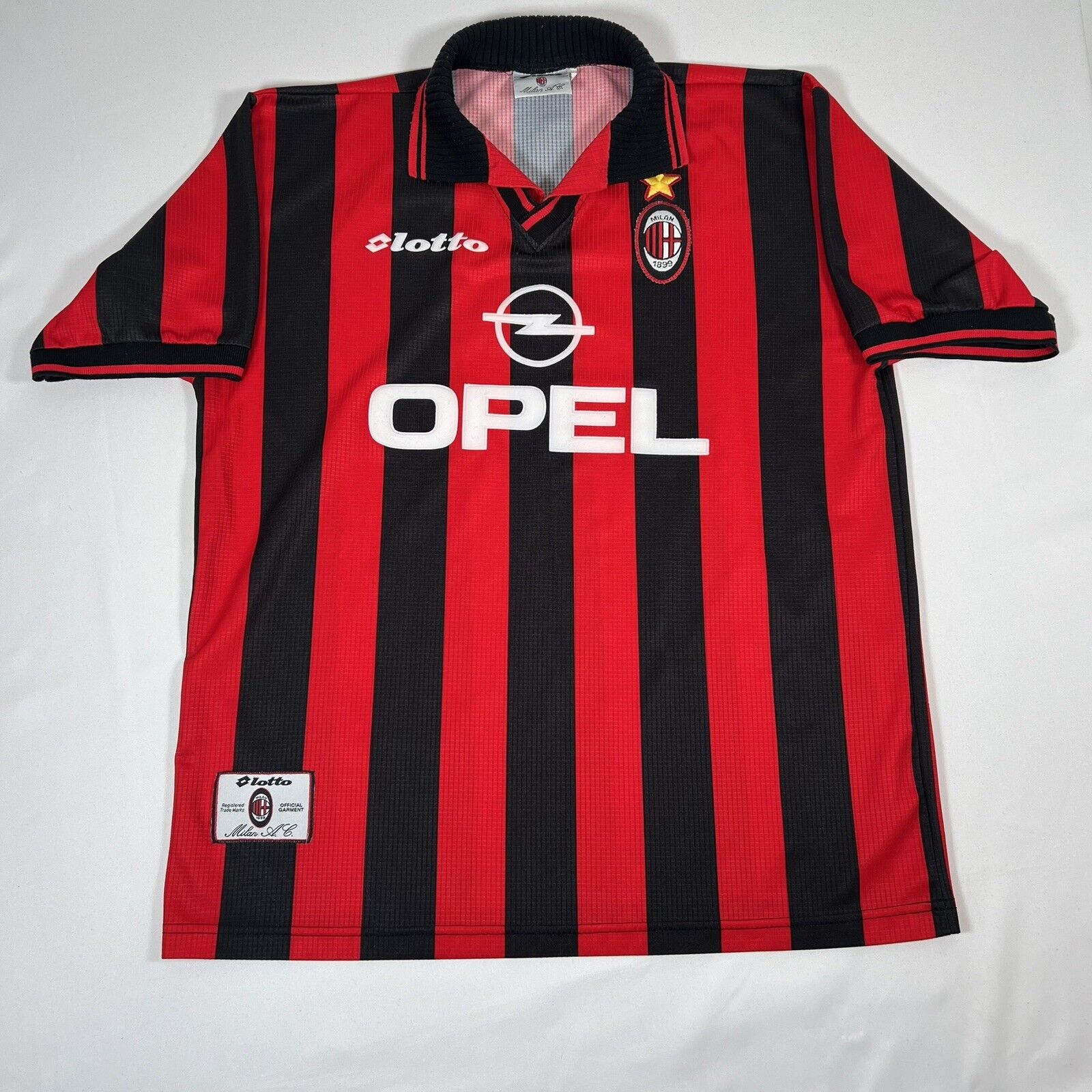 ac milan 1997 1998 home football shirt men s xl2