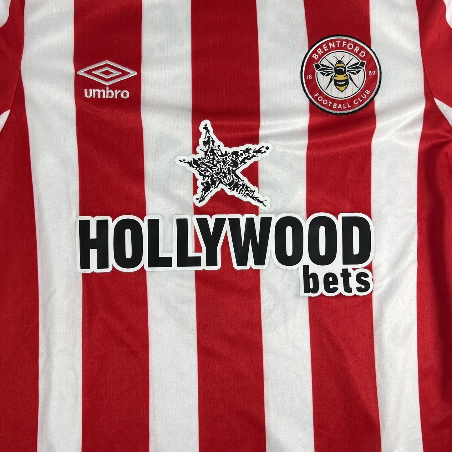 jenson brentford 2021 2022 2023 home football shirt long sleeve bnwt medium2