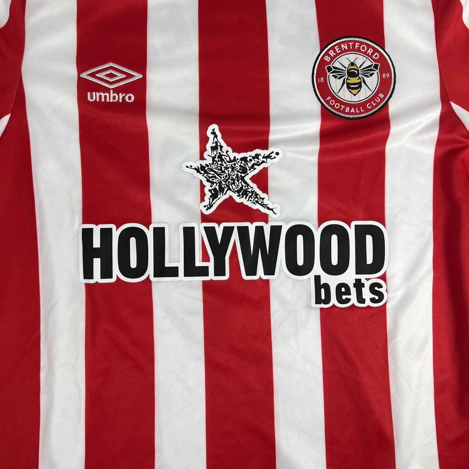 jenson brentford 2021 2022 2023 home football shirt long sleeve bnwt medium2