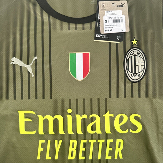 AC Milan 2022/2023 Third Football Shirt Large BNWT - Football Shirt Kingdom