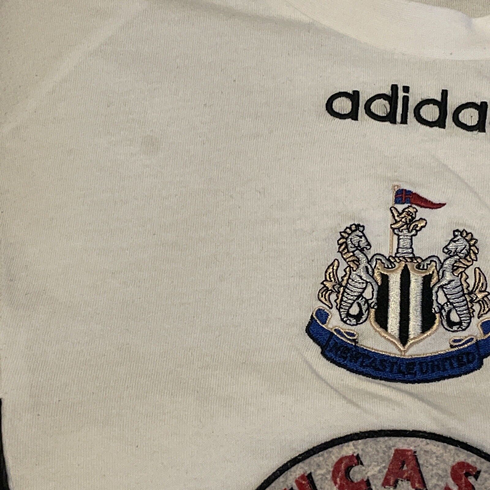 newcastle united 1996 1997 adidas training football shirt xl6