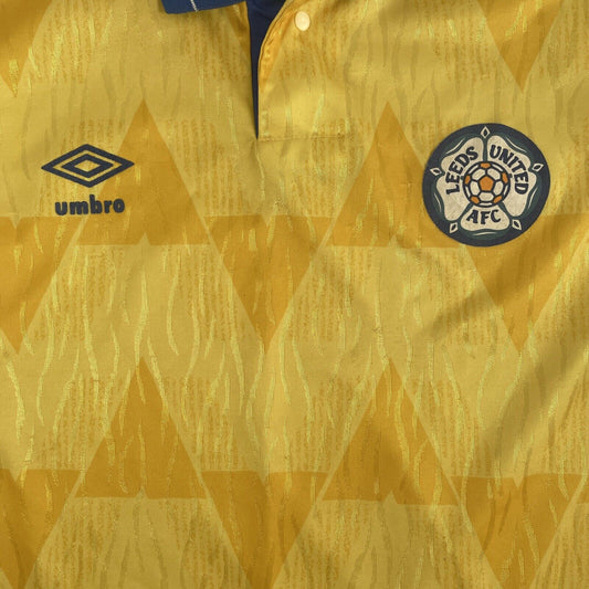 Leeds United 1989/1990/1991 Away Football Shirt Medium - Football Shirt Kingdom