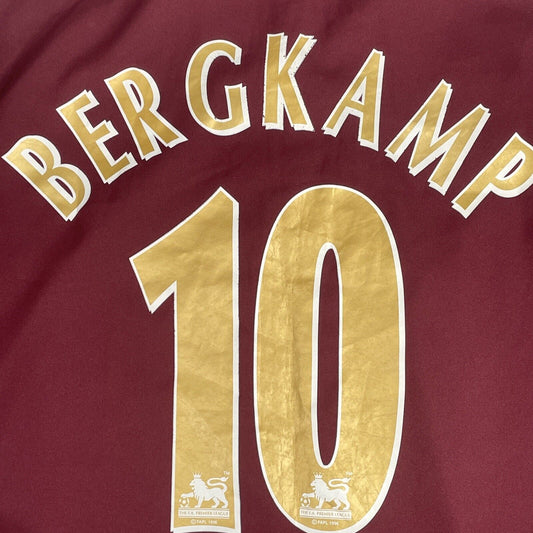 Arsenal BERGKAMP 10 2005/2006 Away Football Shirt XXL - Football Shirt Kingdom