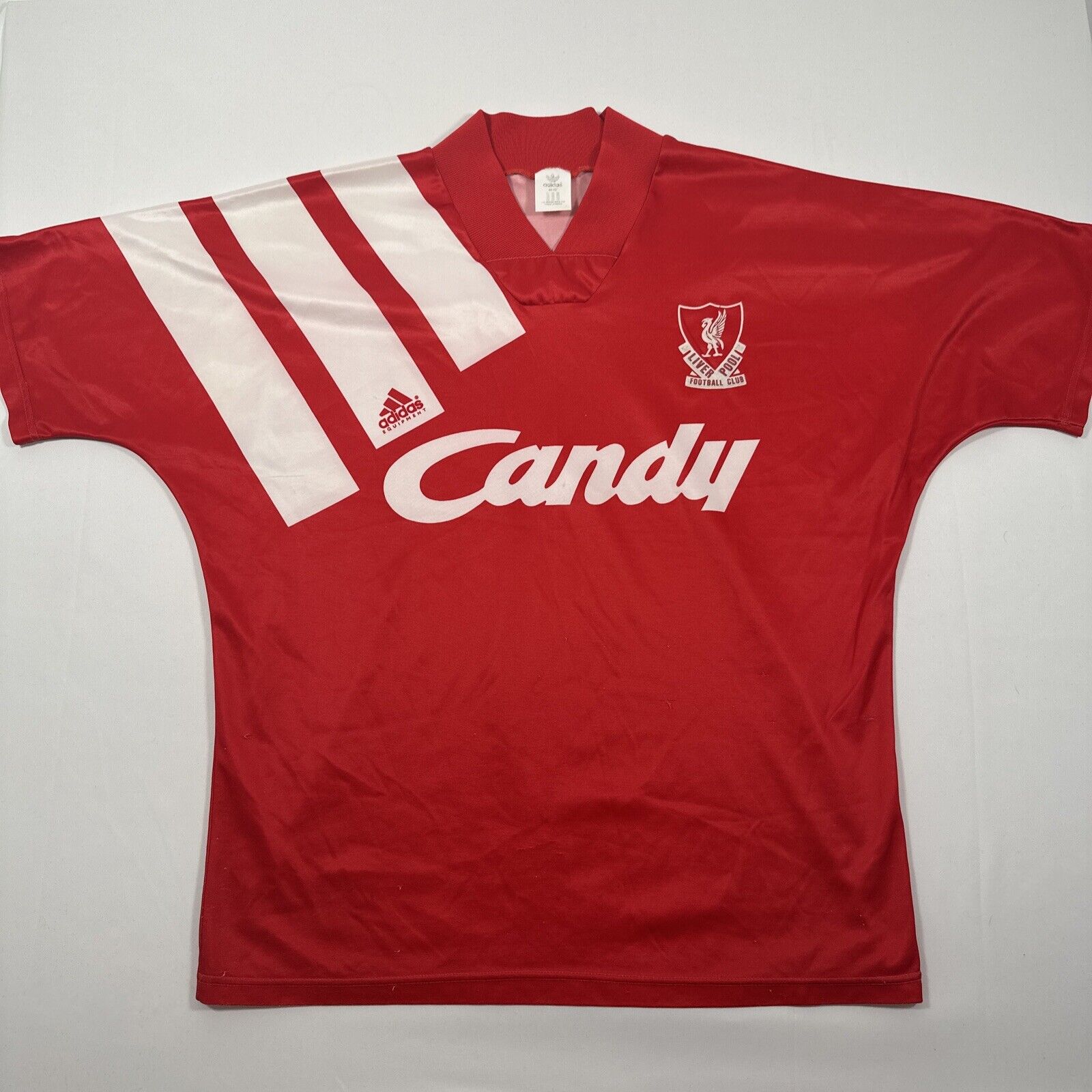 liverpool 1991 1992 home football shirt men s medium large2