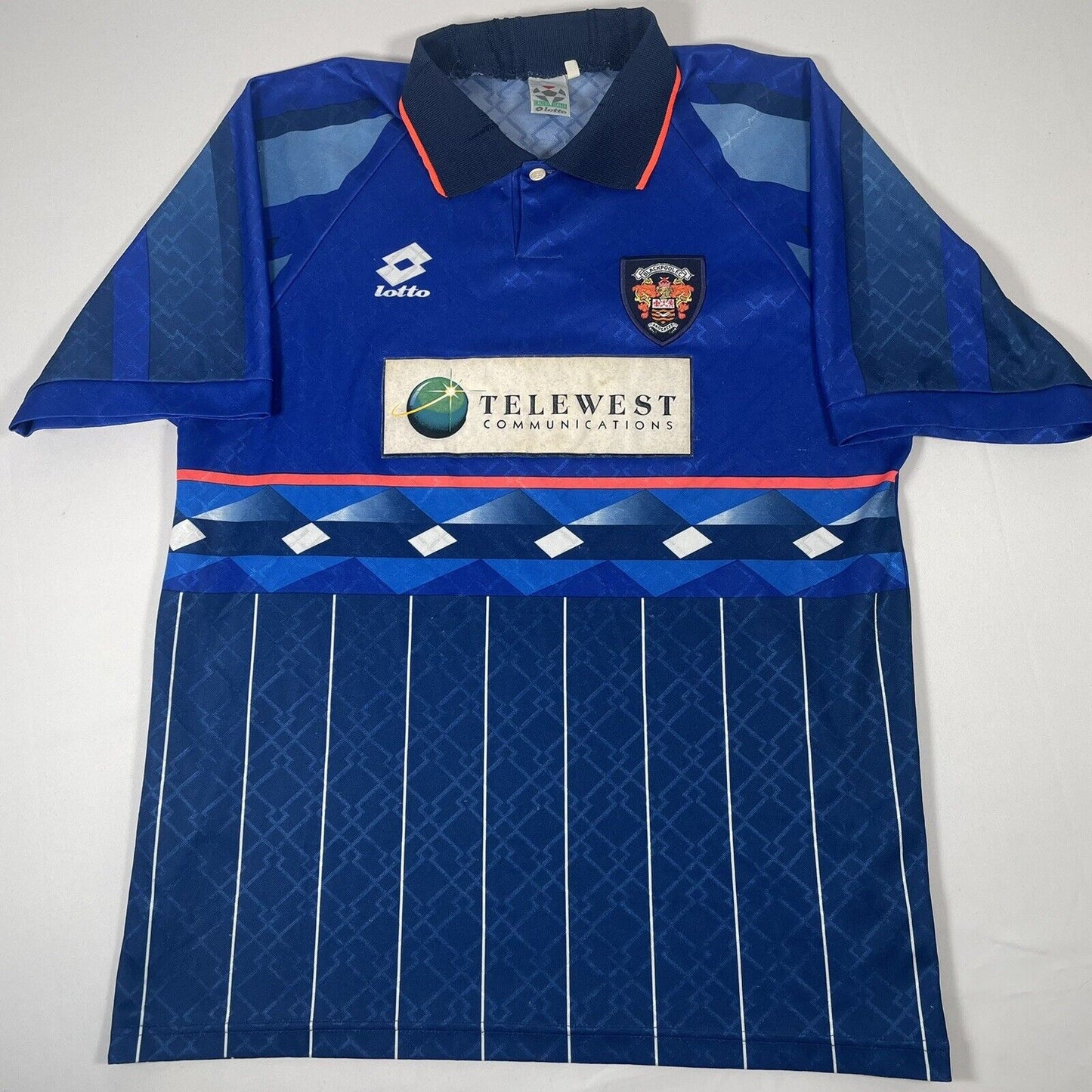 blackpool 1997 1998 third football shirt men s large2