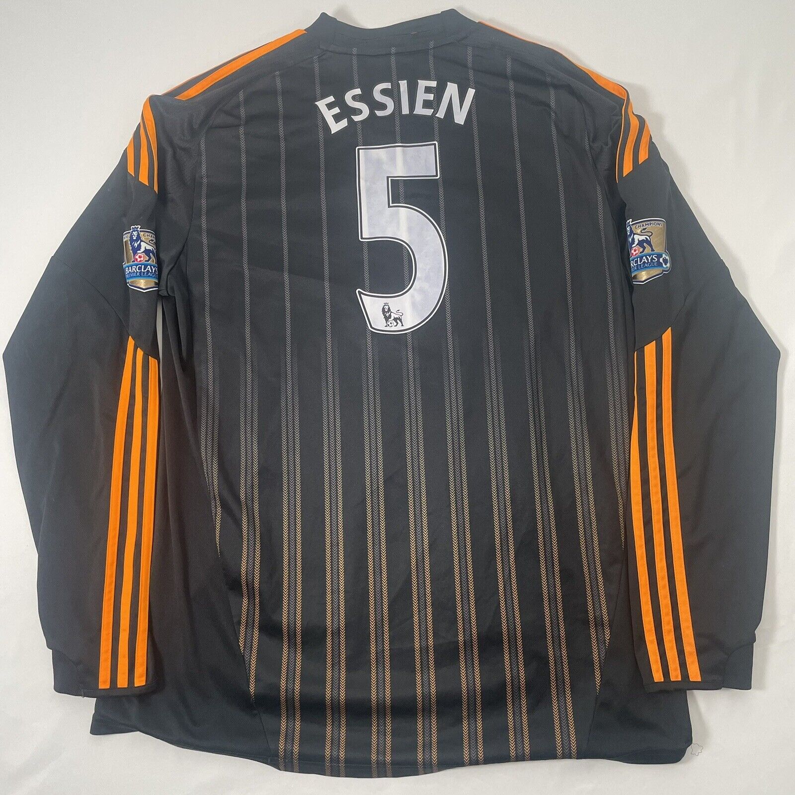 essien chelsea 2010 2011 away football shirt long sleeve xl4