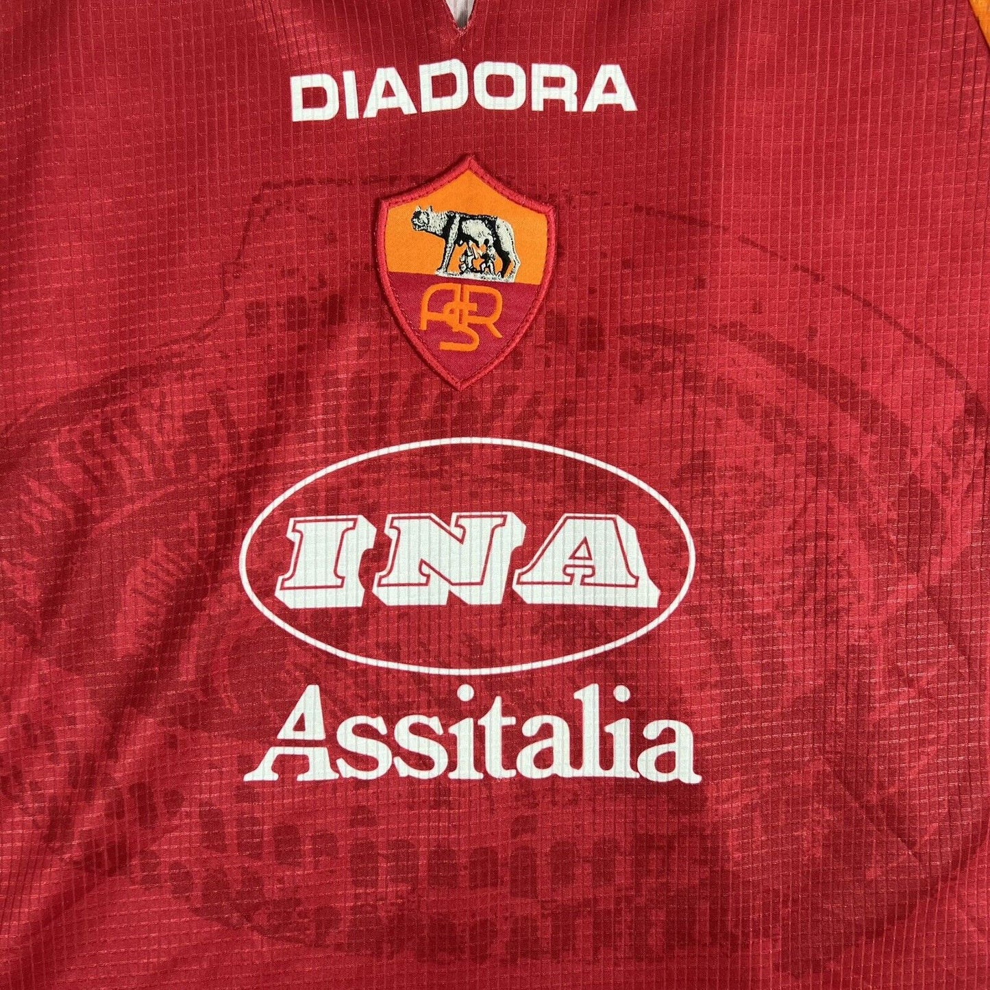 Roma 1997/1998 Home Football Shirt  Men’s Small / Medium - Football Shirt Kingdom