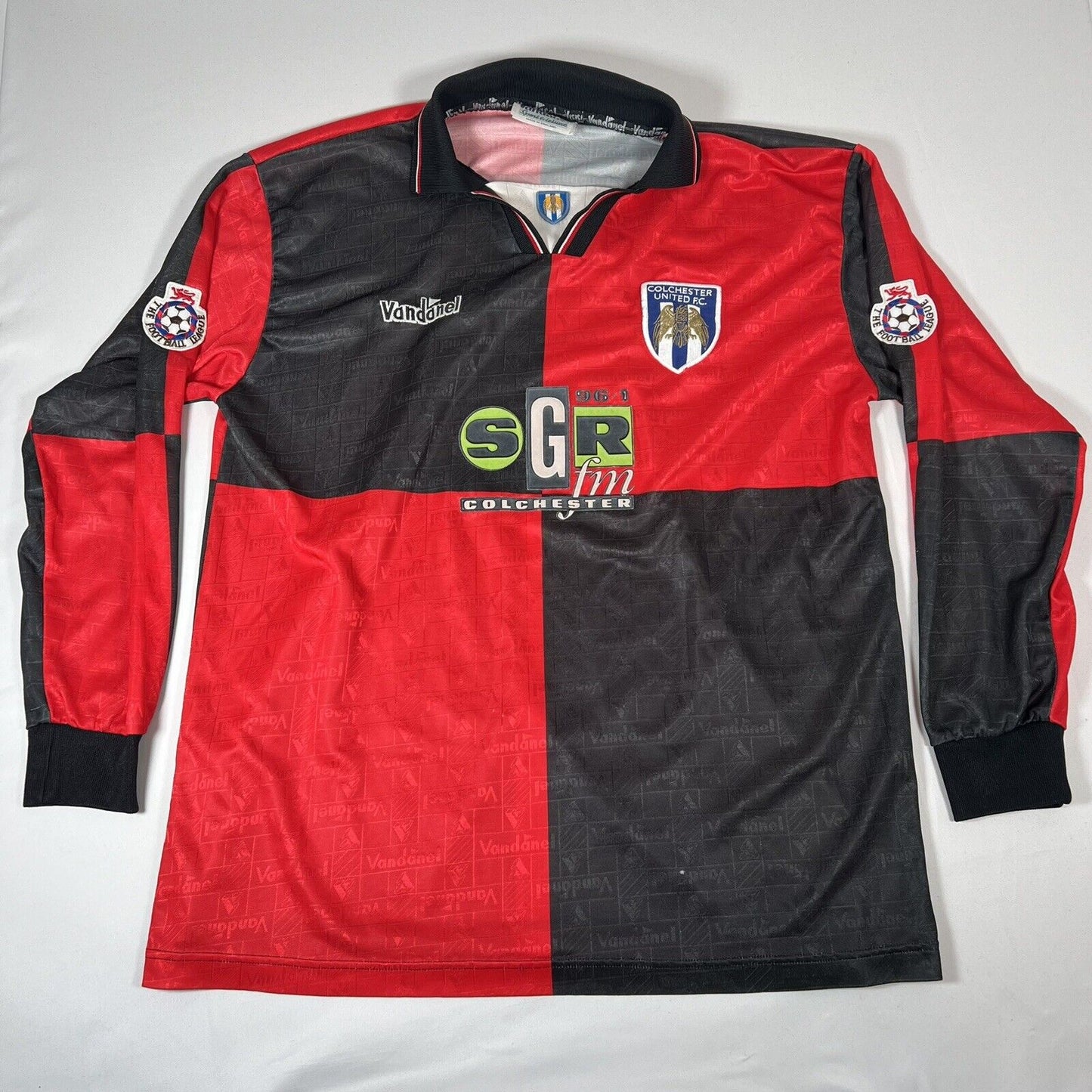 #5 Colchester United 1995/1996 Away Match Issue/Worn Football Shirt XL