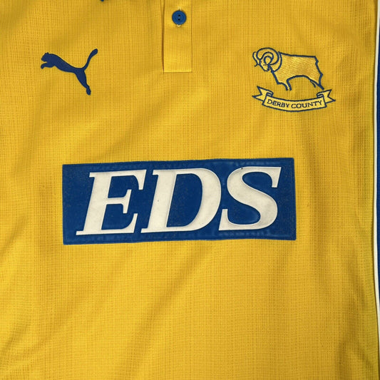 Derby County 1999/2000 Away Football Shirt  Men’s XL - Football Shirt Kingdom