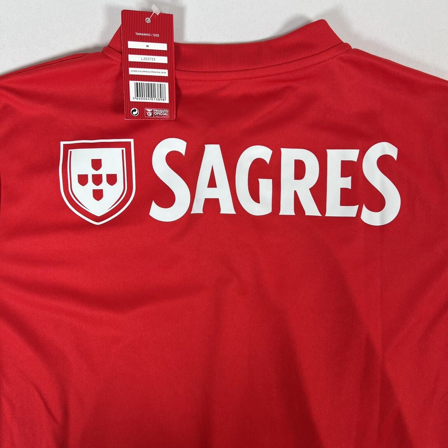 official bnwt benfica home football shirt men s medium5