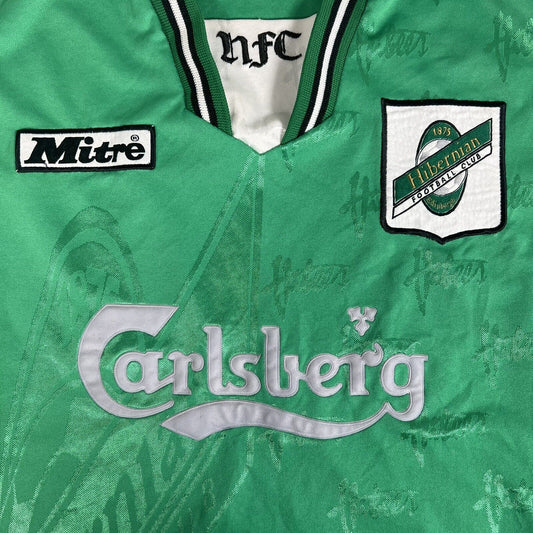 Hibernian 1996/1997/1998 Home Football Shirt  Large - Football Shirt Kingdom