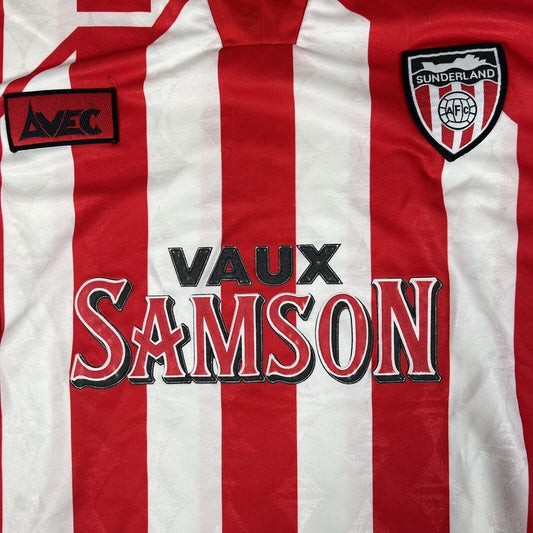 Sunderland 1994/1995/1996 Home Football Shirt Men’s Large - Football Shirt Kingdom