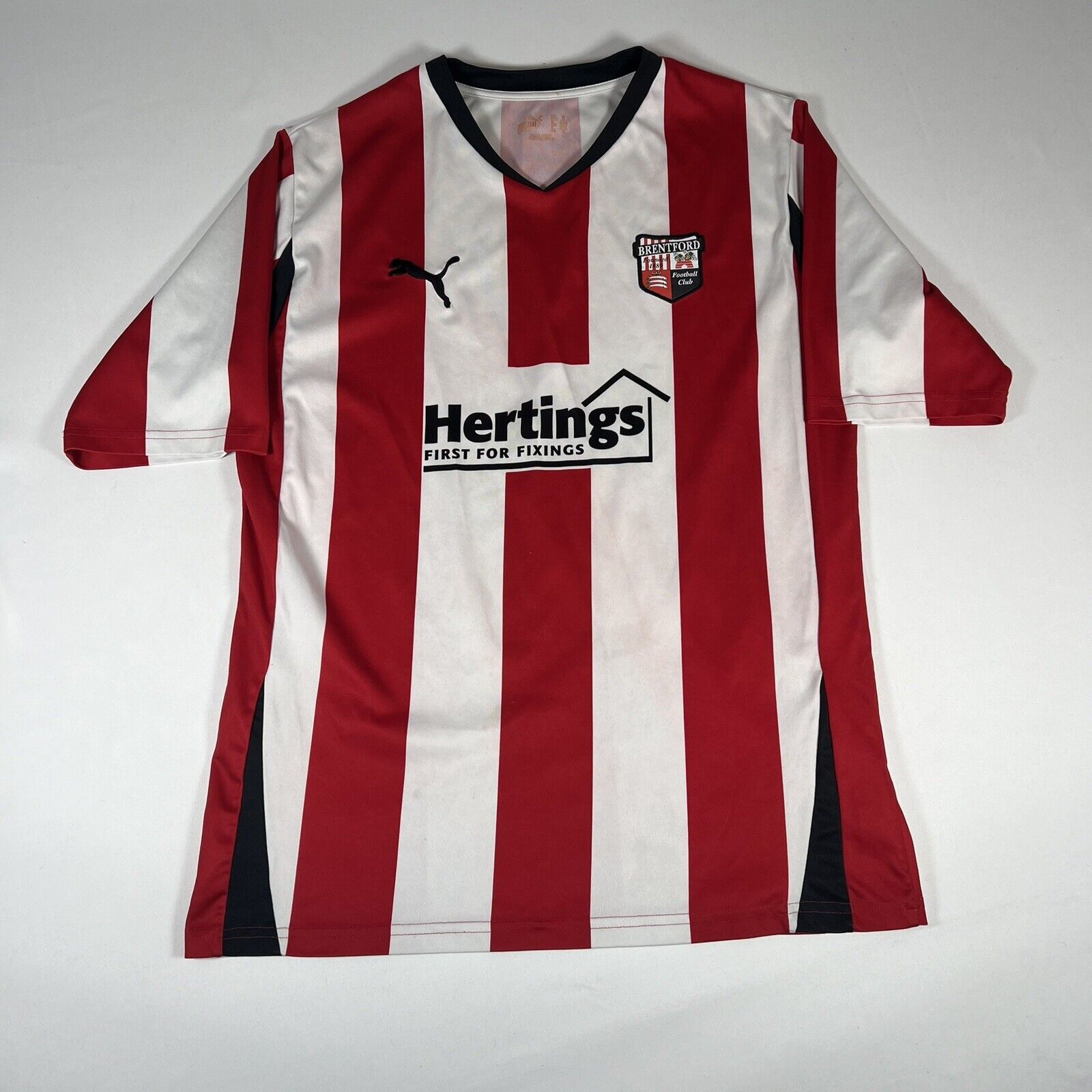 brentford 2010 2011 home football shirt men s medium2