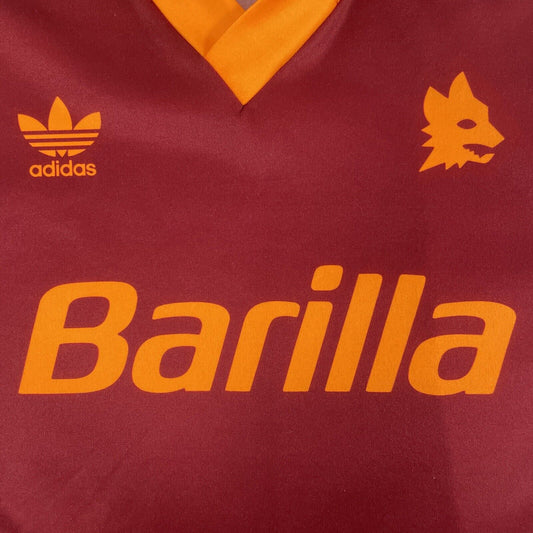 Roma 1992/1993/1994 Home Football Shirt Long Sleeve Medium - Football Shirt Kingdom