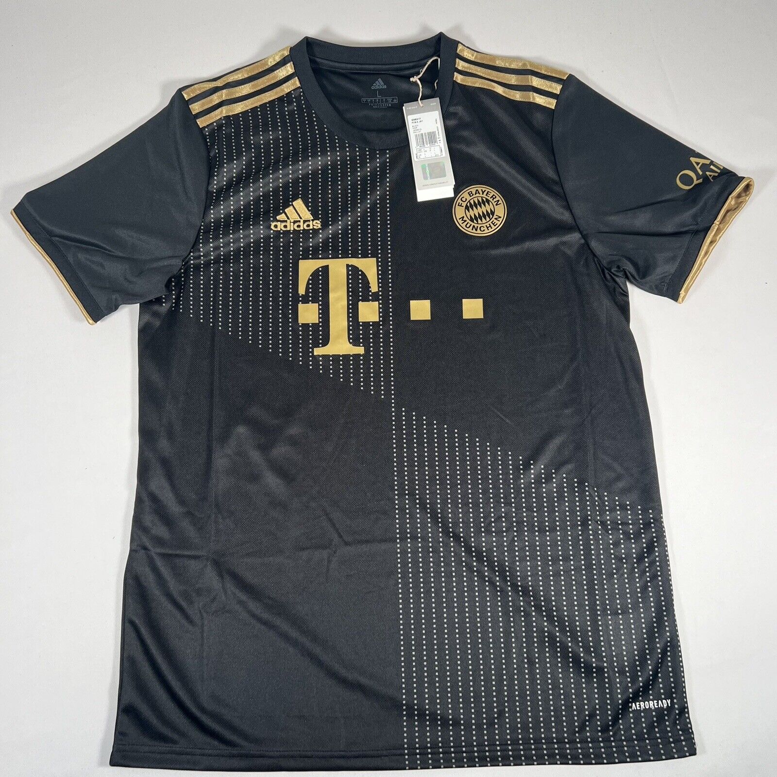 bayern munich 2021 2022 away football shirt large bnwt3