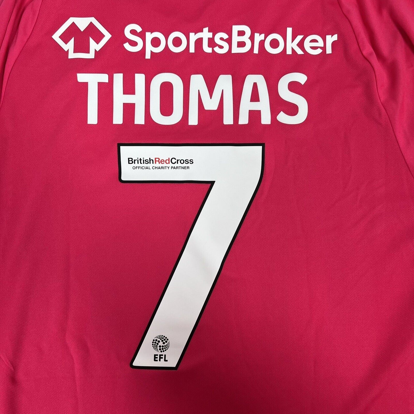 THOMAS 7 Huddersfield Town 2022/2023 Third Football Shirt Large