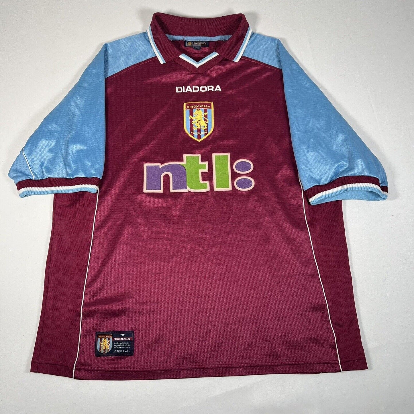 aston villa 2000 2001 home football shirt men s large2