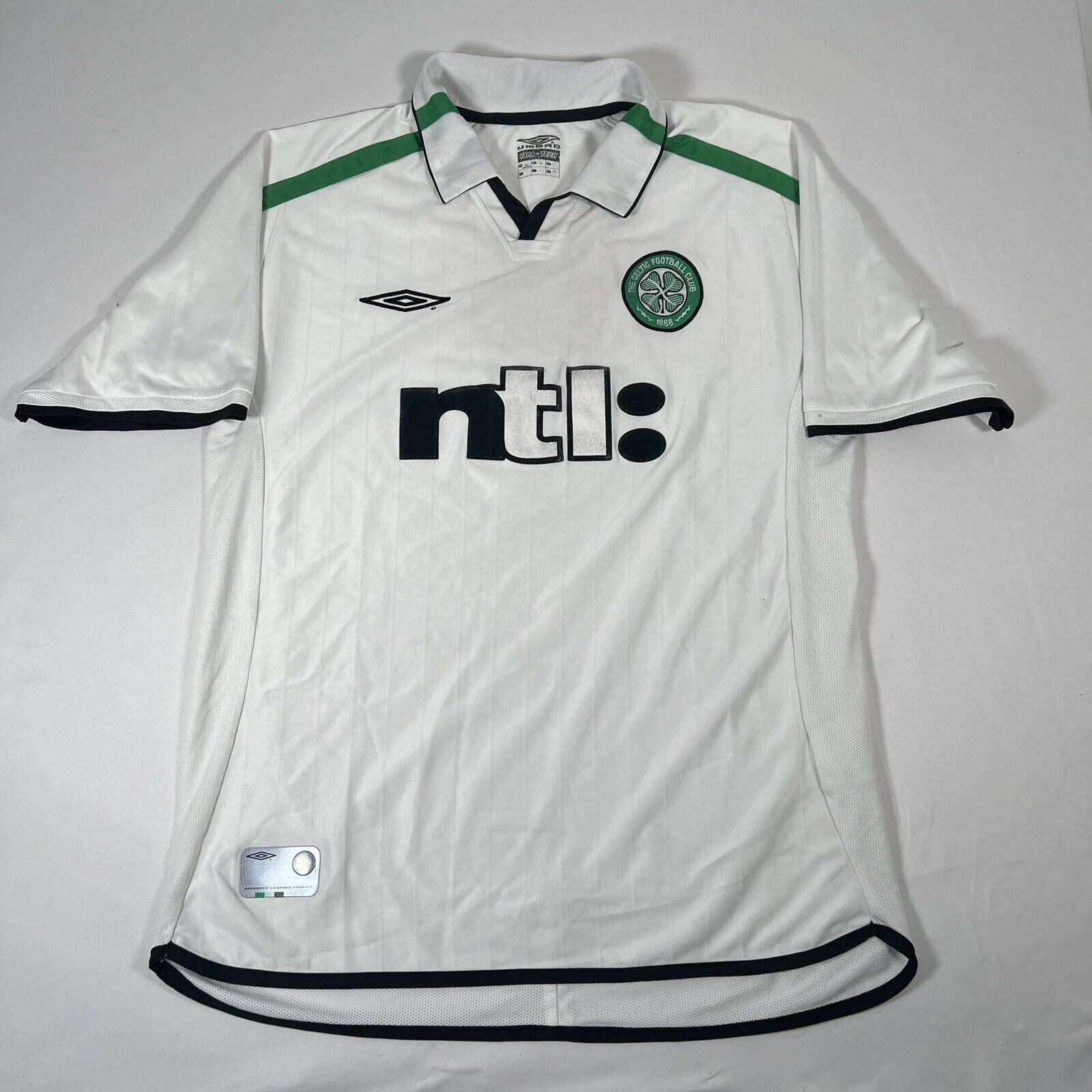 celtic 2001 2002 away football shirt men s large2