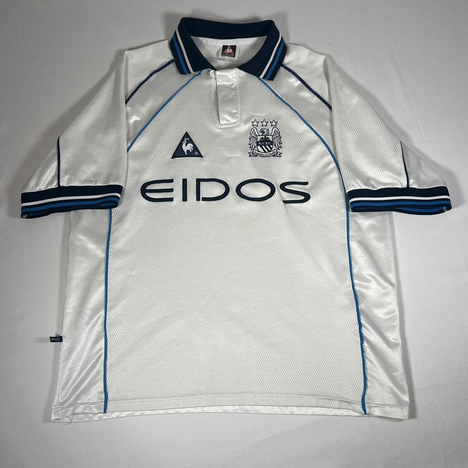 manchester city 1999 2000 away football shirt xl2