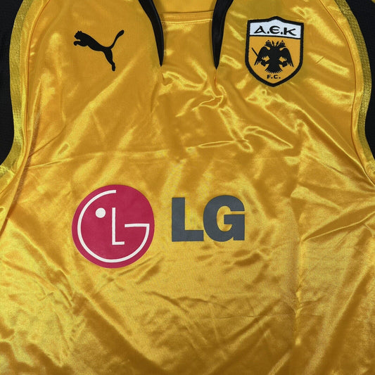 AEK Athens 2007/2008 Home Football Shirt Large BNWT - Football Shirt Kingdom
