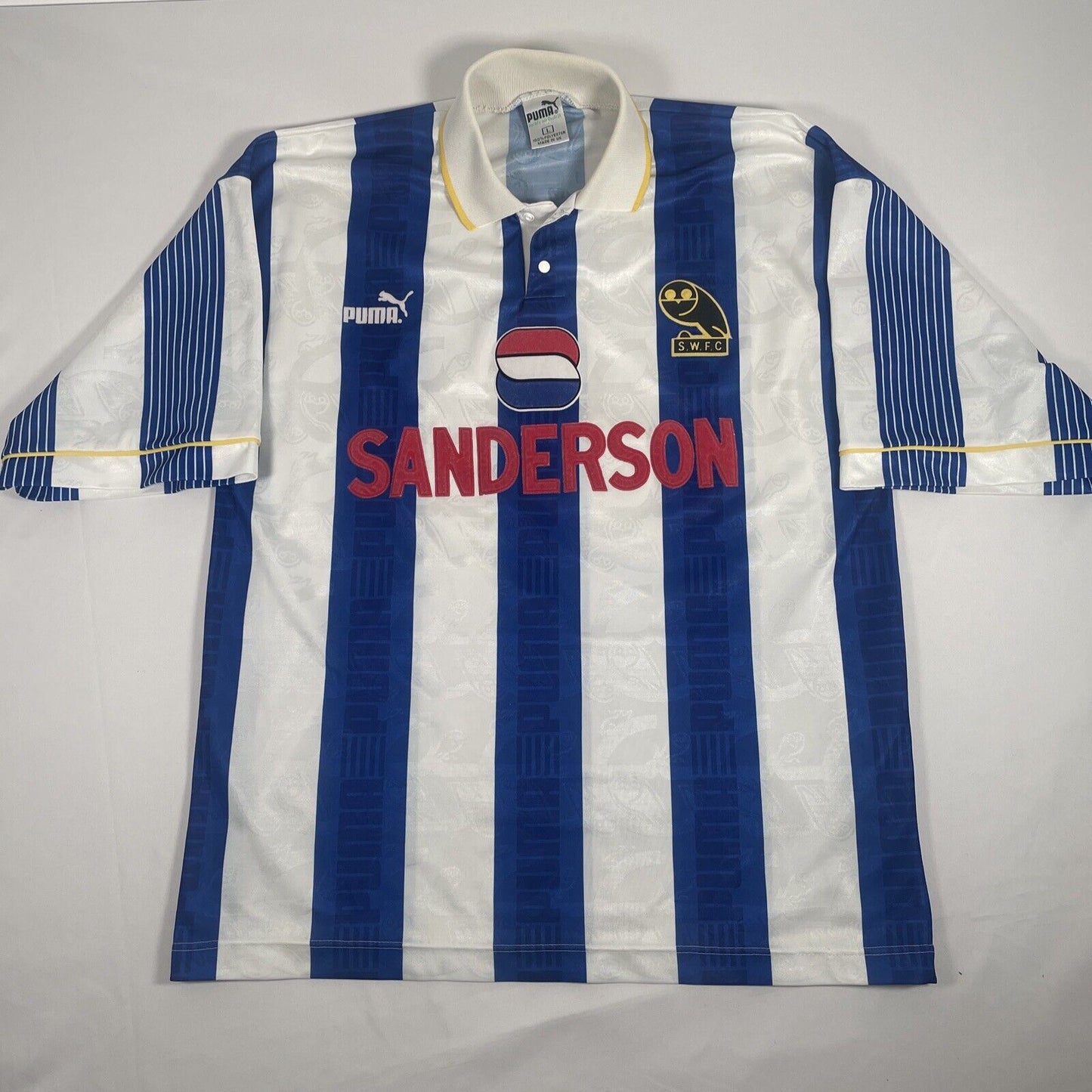 sheffield wednesday 1993 1994 home football shirt large2