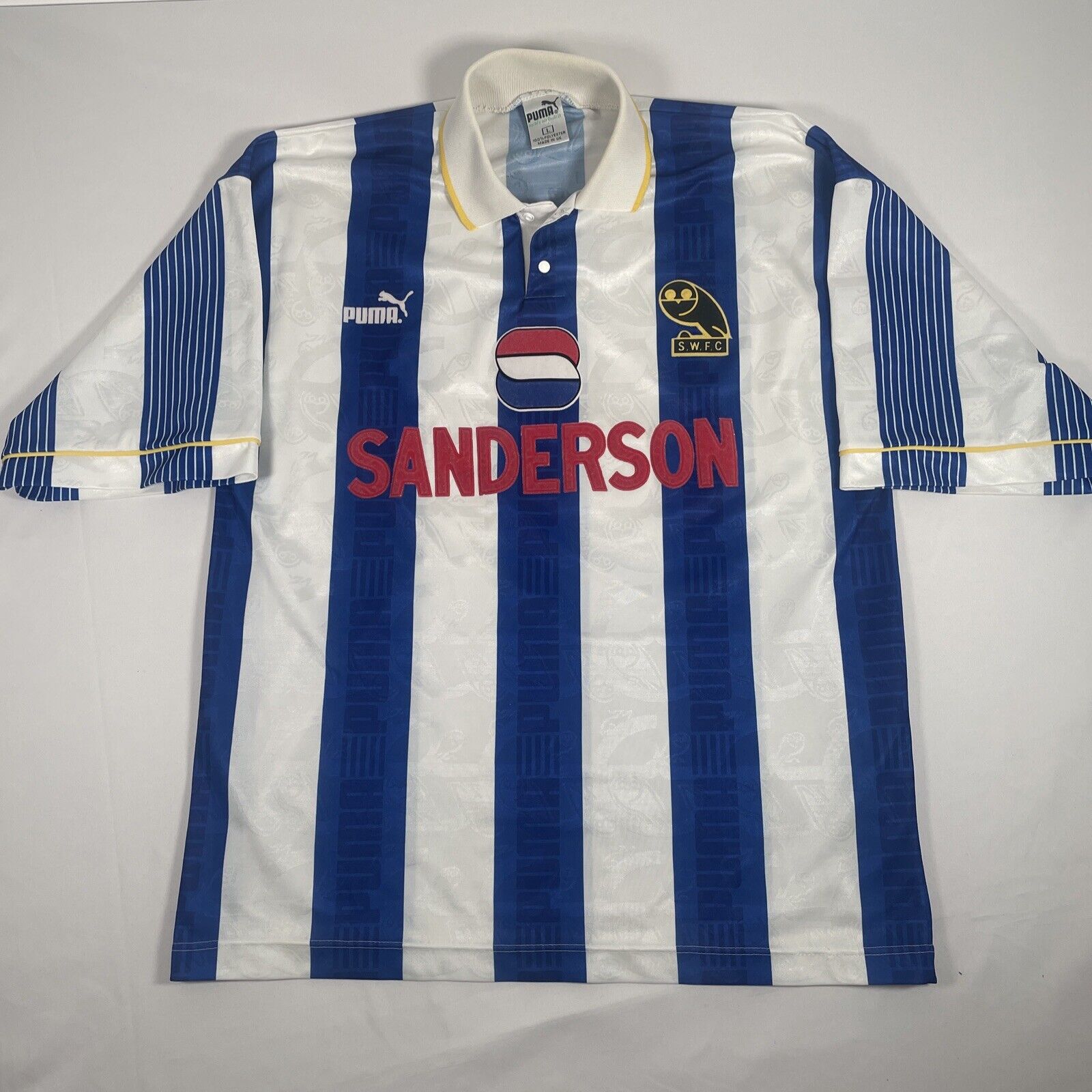 sheffield wednesday 1993 1994 home football shirt large2