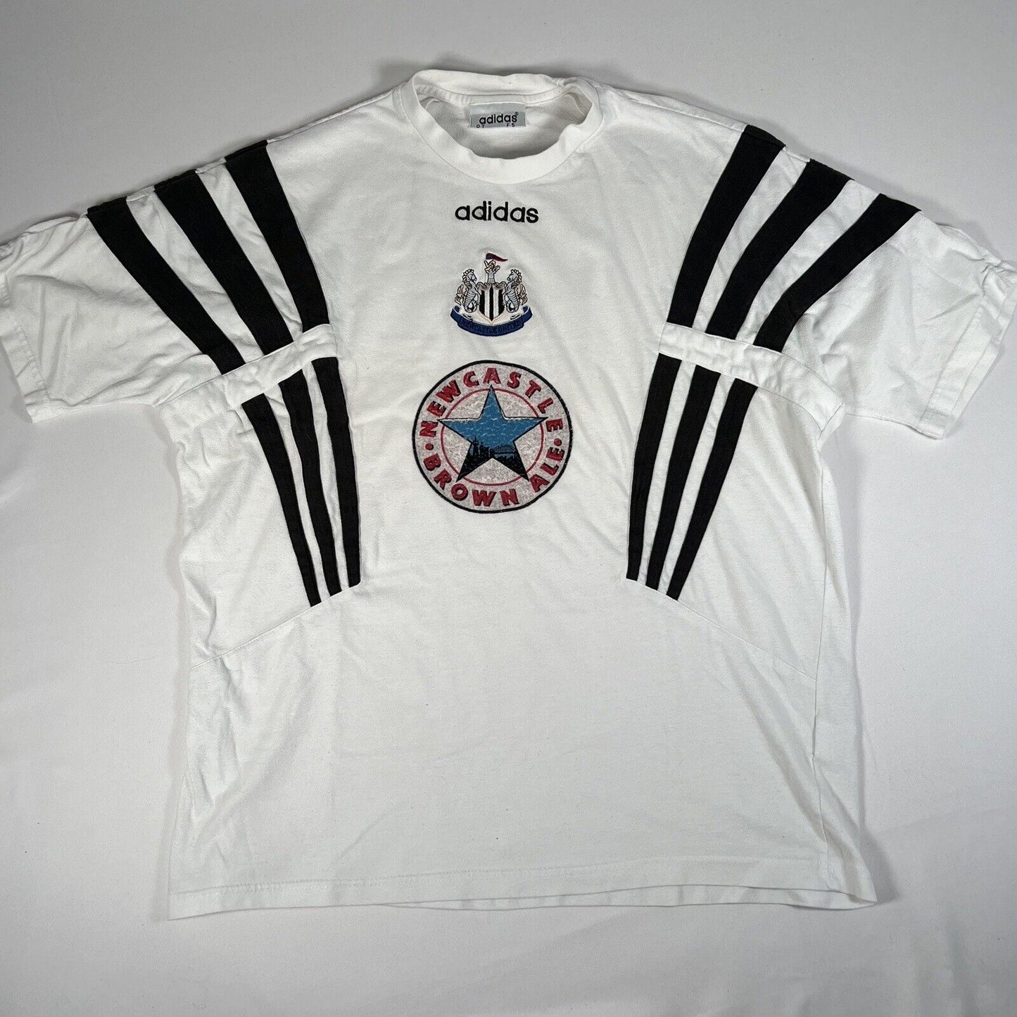 newcastle united 1996 1997 adidas training football shirt xl2