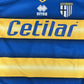 Parma 2019/2020 Home Football Shirt  Men’s Large w/Badges - Football Shirt Kingdom