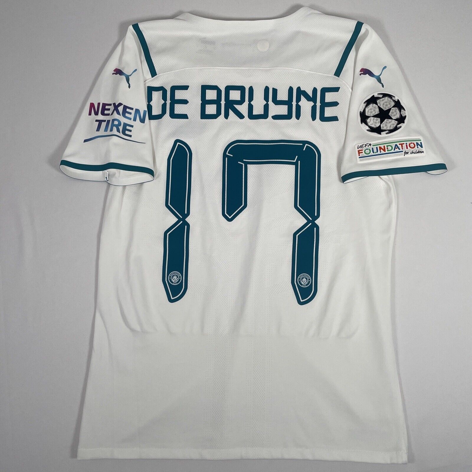 Manchester City DE BRUYNE 17 2020/2021 Away Football Shirt Player Spec Medium - Football Shirt Kingdom
