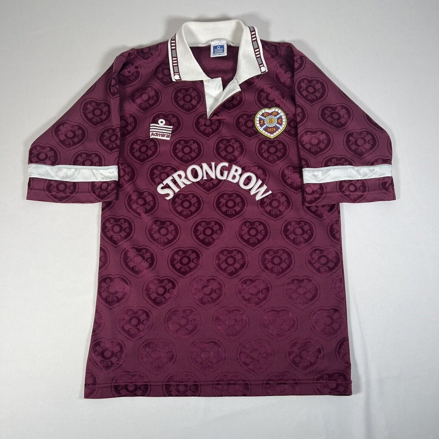 #11 Hearts Heart Of Midlothian 1992/1993 Home Football Shirt Small