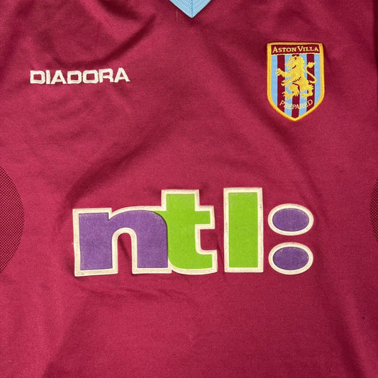 Aston Villa 2001/2002 Home Football Shirt Men’s Medium - Football Shirt Kingdom